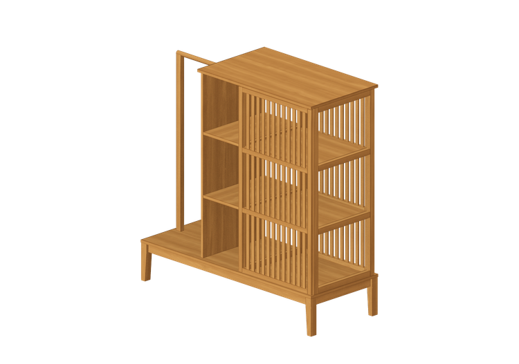 Armários 3D - Armário de madeira - Ikea - Nordkisa - IKEA Armários 3D - Armário de madeira - Ikea - Nordkisa - IKEA