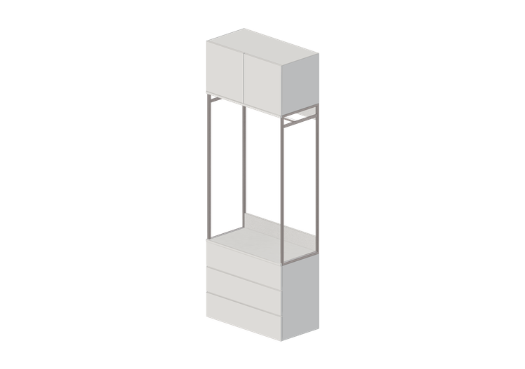 Wardrobes and Cabinets 3D - Lacquered wooden wardrobe -... Wardrobes and Cabinets 3D - Lacquered wooden wardrobe -...