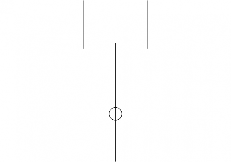 Two-way and three-position contact with central opening...
