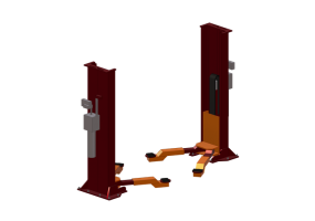 3D Models - Two Posts Vehicle lift