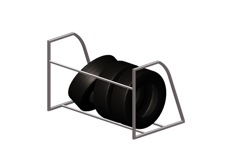 Modelos 3D - Estantería para neumáticos - ACCA software Modelos 3D - Estantería para neumáticos - ACCA software
