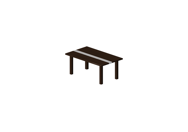 3D Tables - Rectangular table 200x120cm - ACCA software 3D Tables - Rectangular table 200x120cm - ACCA software