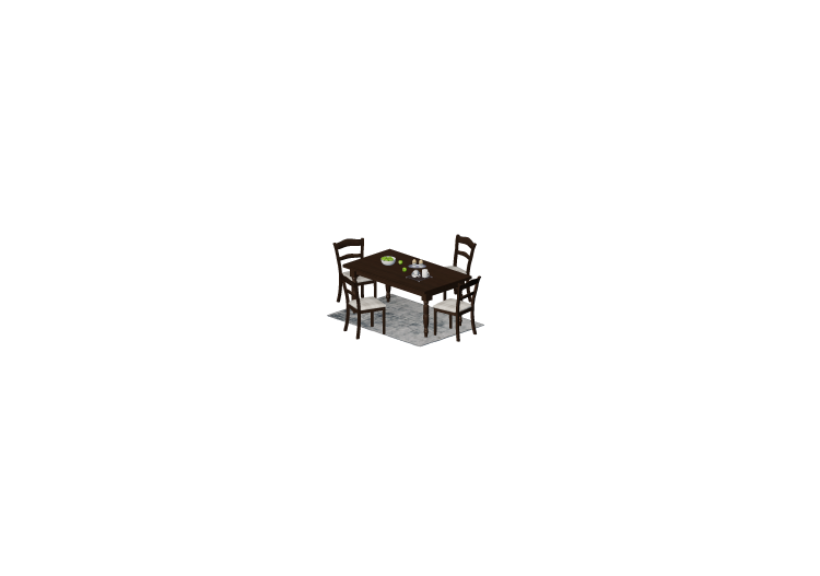3D Tables - Kitchen table with chairs and breakfast - ACCA... 3D Tables - Kitchen table with chairs and breakfast - ACCA...