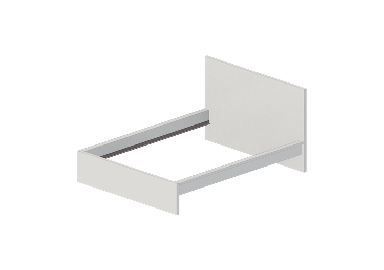 Camas 3D - Estrutura da cama de madeira lacada - Ikea -... Camas 3D - Estrutura da cama de madeira lacada - Ikea -...