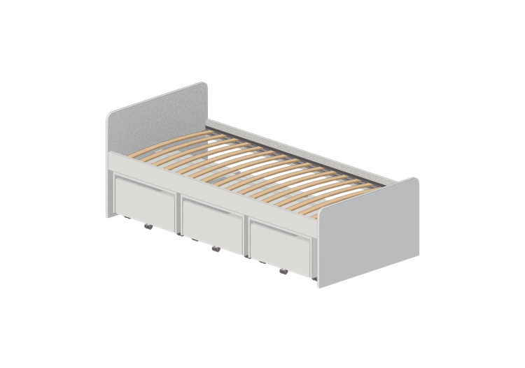3D Betten und Nachttische - Bettgestell aus lackiertem Holz... 3D Betten und Nachttische - Bettgestell aus lackiertem Holz...