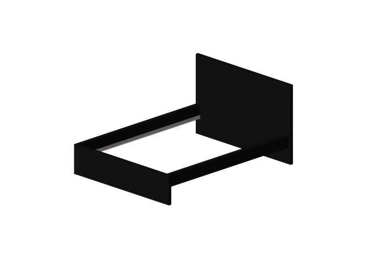 Lits 3D - Structure de lit en bois laqué - Ikea - Malm -... Lits 3D - Structure de lit en bois laqué - Ikea - Malm -...