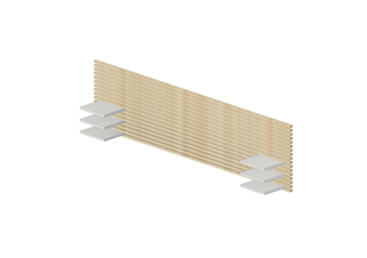 Accessoires 3D - Tête de lit en bois - Ikea - Mandal - IKEA Accessoires 3D - Tête de lit en bois - Ikea - Mandal - IKEA
