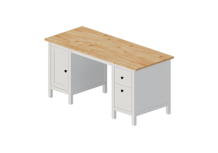3D Schreibtische - Schreibtisch aus Holz - Ikea - Hemnes -... 3D Schreibtische - Schreibtisch aus Holz - Ikea - Hemnes -...