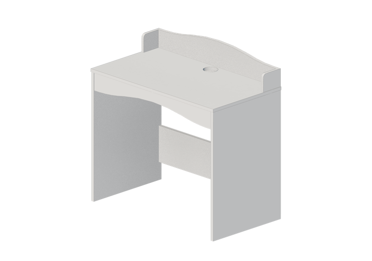Escritorios 3D - Escritorio de madera lacada - Ikea -... Escritorios 3D - Escritorio de madera lacada - Ikea -...