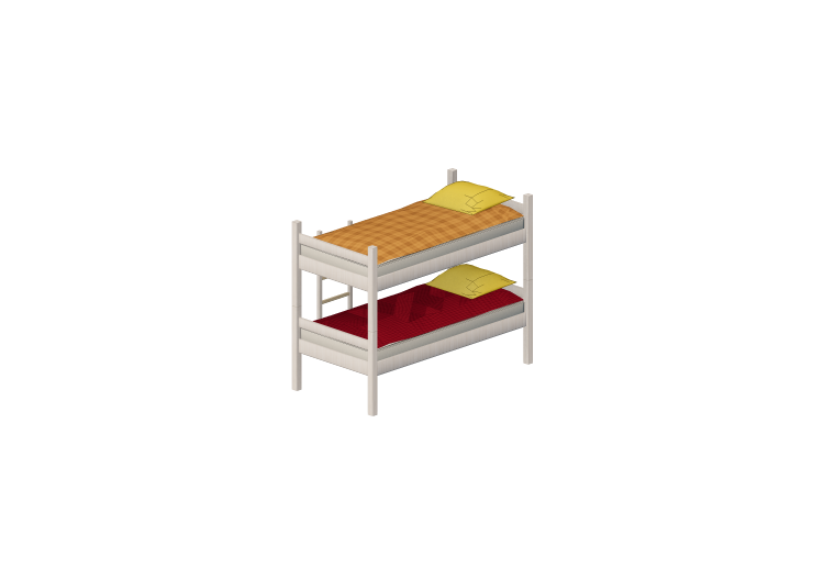 Letti 3D - Letto a Castello - ACCA software Letti 3D - Letto a Castello - ACCA software