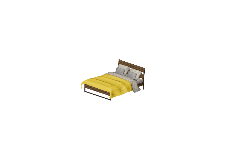 Camas 3D - Estrutura de cama 160x200cm - ACCA software Camas 3D - Estrutura de cama 160x200cm - ACCA software