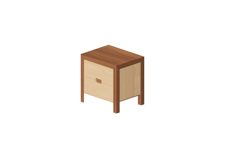 Camas 3D - Mesa de cabeceira 2 gavetas 45x41x45cm - ACCA... Camas 3D - Mesa de cabeceira 2 gavetas 45x41x45cm - ACCA...