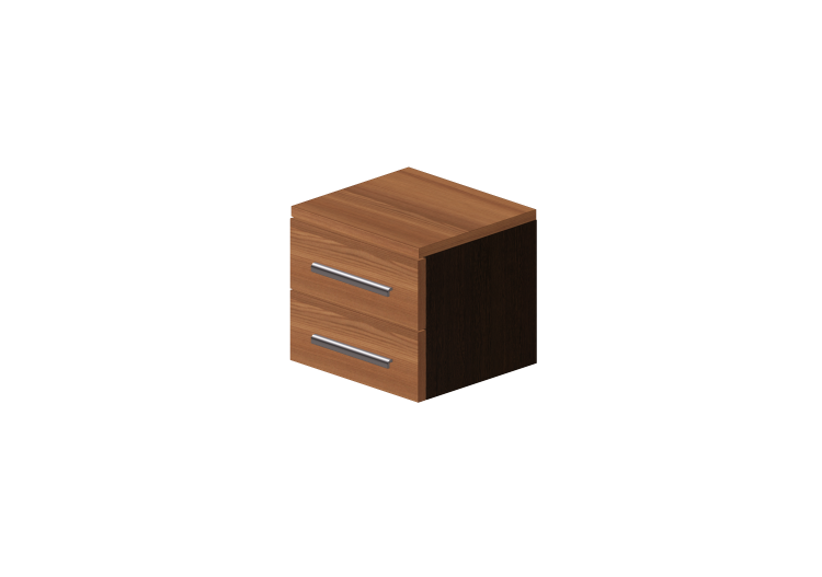 Lits 3D - Chevet 2 tiroirs 50x46x45cm - ACCA software Lits 3D - Chevet 2 tiroirs 50x46x45cm - ACCA software
