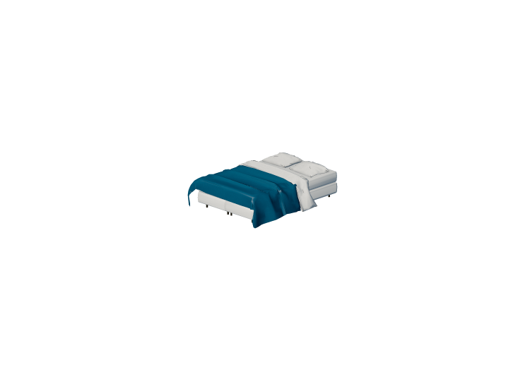 3D Betten und Nachttische - Doppelbett - ACCA software 3D Betten und Nachttische - Doppelbett - ACCA software