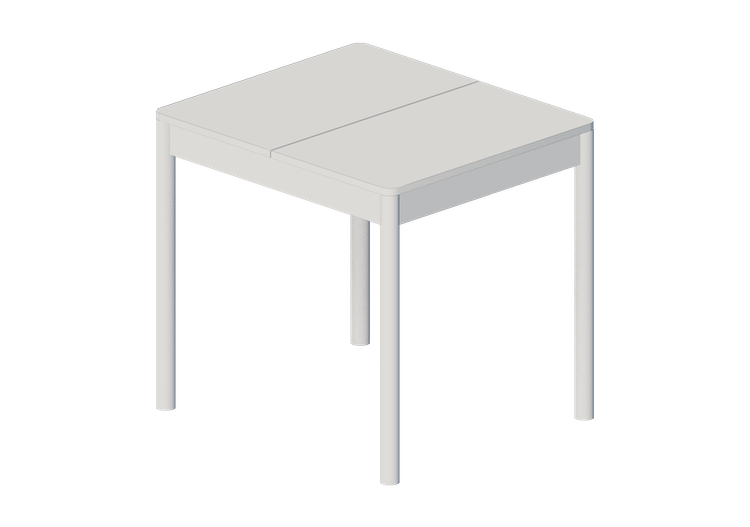 3D Tisch - Ausziehbarer Lackholztisch - Ikea - Tonstad -... 3D Tisch - Ausziehbarer Lackholztisch - Ikea - Tonstad -...