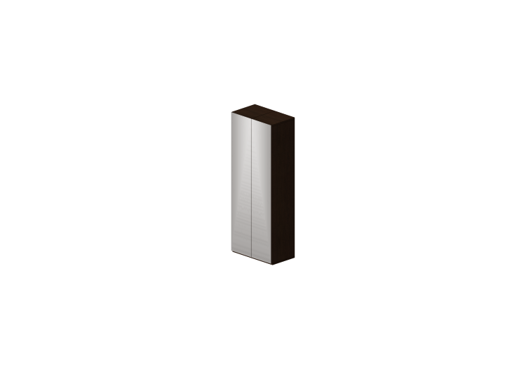 Armoires 3D - Armoire 2 vantaux avec miroir 93x55x245cm -... Armoires 3D - Armoire 2 vantaux avec miroir 93x55x245cm -...