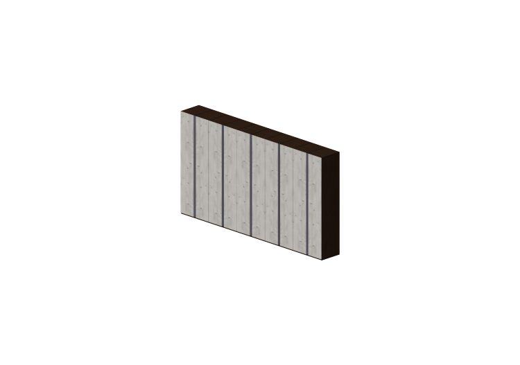 Armoires 3D - Armoire 10 vantaux 456x60x250cm - ACCA... Armoires 3D - Armoire 10 vantaux 456x60x250cm - ACCA...