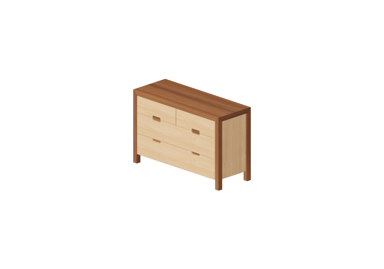 Armarios y Cómodas 3D - Cajonera 3 cajones 120x45x77cm -... Armarios y Cómodas 3D - Cajonera 3 cajones 120x45x77cm -...