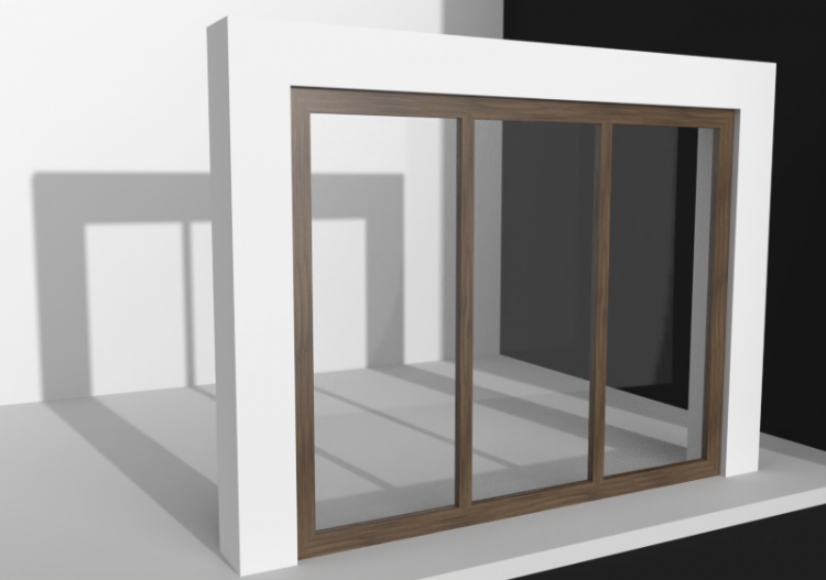 3D Fixtures - finestra anta vasistas+due fisse - ACCA...