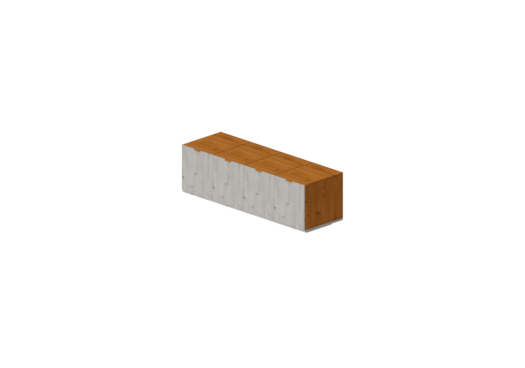 Armoires 3D - Commode 3 tiroirs 180x57x57cm - ACCA software Armoires 3D - Commode 3 tiroirs 180x57x57cm - ACCA software