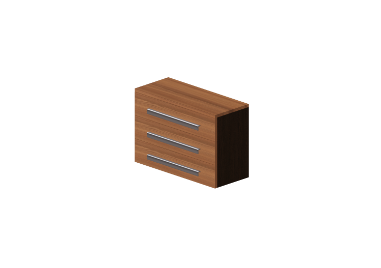 Armadi 3D - Cassettiera 4 cassetti 90x90x42cm - ACCA... Armadi 3D - Cassettiera 4 cassetti 90x90x42cm - ACCA...