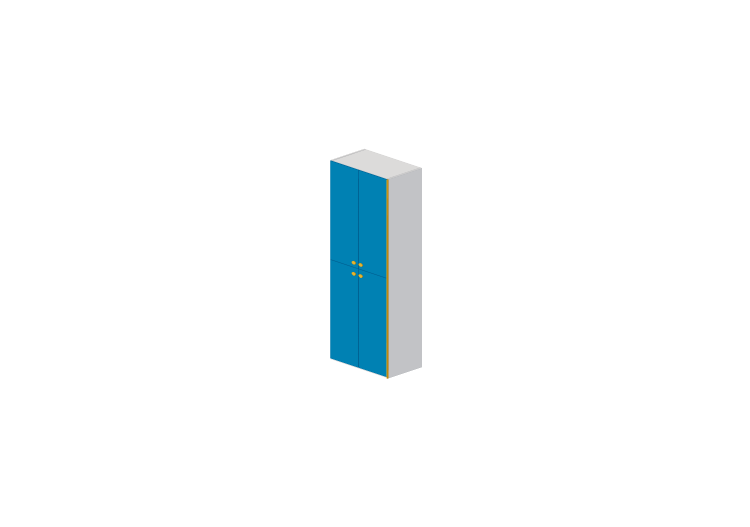Wardrobes and Cabinets 3D - 4 Door Wardrobe 100x63x258cm. -... Wardrobes and Cabinets 3D - 4 Door Wardrobe 100x63x258cm. -...