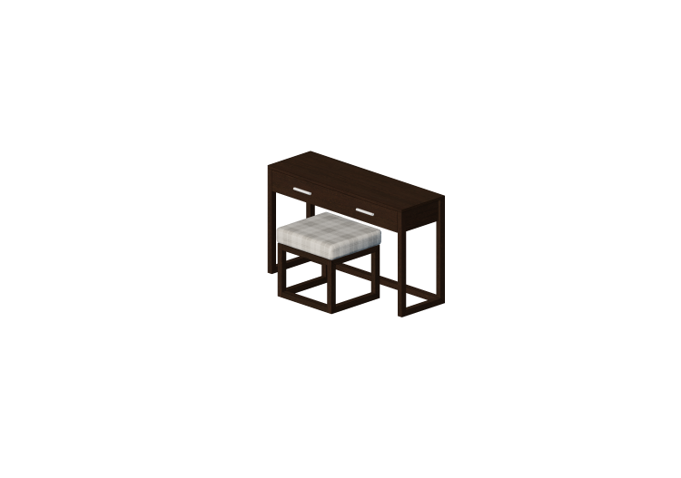 3D Schränke und Kommoden - Holzschreibtisch - ACCA software 3D Schränke und Kommoden - Holzschreibtisch - ACCA software