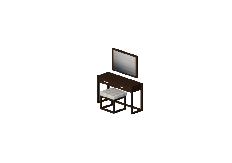 3D Schränke und Kommoden - Holzschreibtisch - ACCA software 3D Schränke und Kommoden - Holzschreibtisch - ACCA software