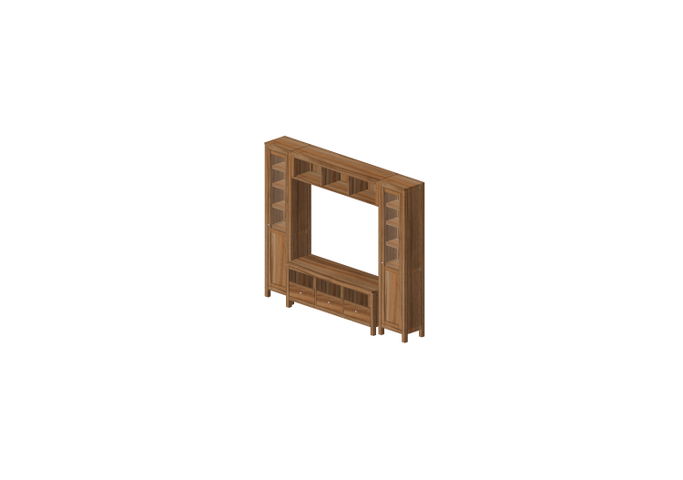 Paredes equipadas 3D - Mueble TV - ACCA software Paredes equipadas 3D - Mueble TV - ACCA software