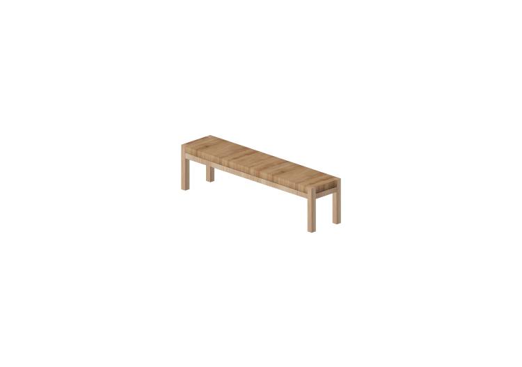 3D Accessories - Metal and wooden Bench - ACCA software 3D Accessories - Metal and wooden Bench - ACCA software