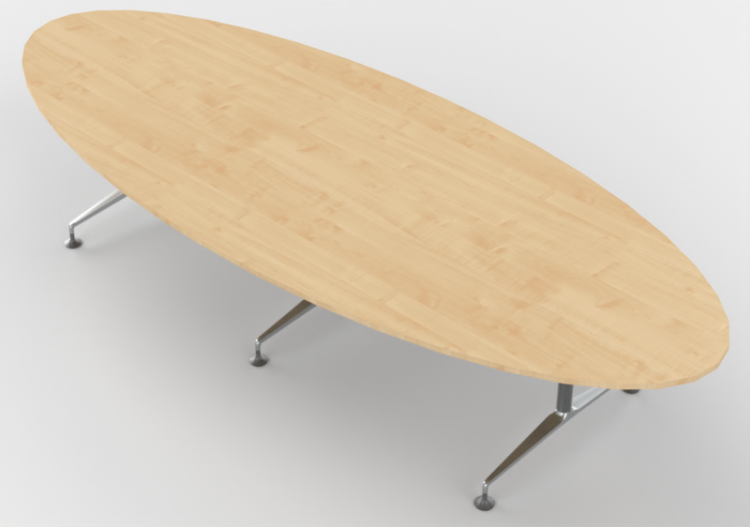 Mesas 3D - Mesa oval - Orangebox - MO-07 Ski - ACCA...