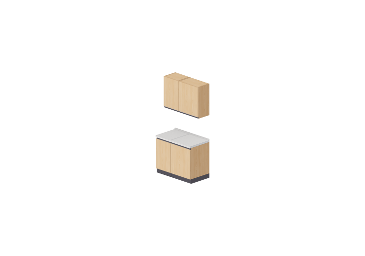 3D Kitchens - Linear Block 105x216cm - ACCA software 3D Kitchens - Linear Block 105x216cm - ACCA software