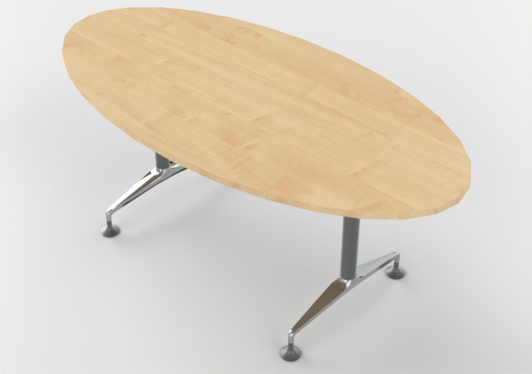 Mesas 3D - Mesa oval - Orangebox - MO-01 Ski - ACCA...