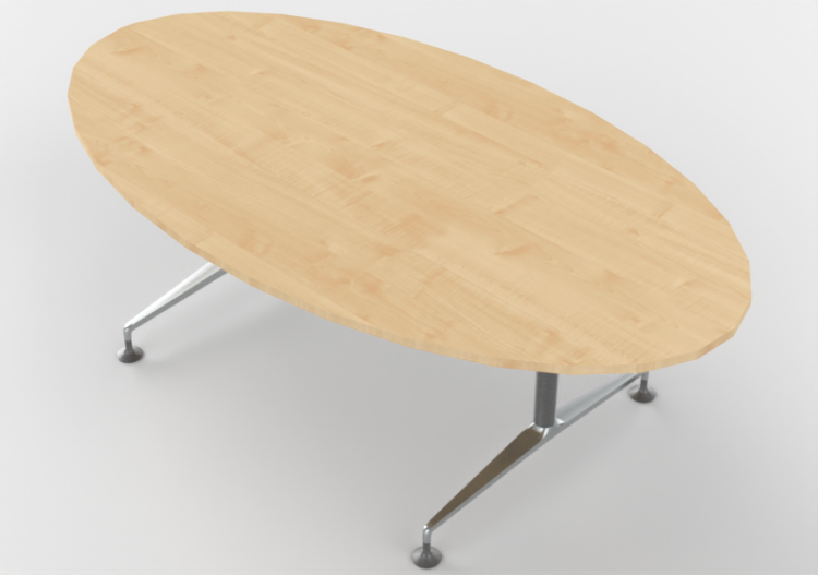 Mesas 3D - Mesa oval - Orangebox - MO-03 Ski - ACCA...