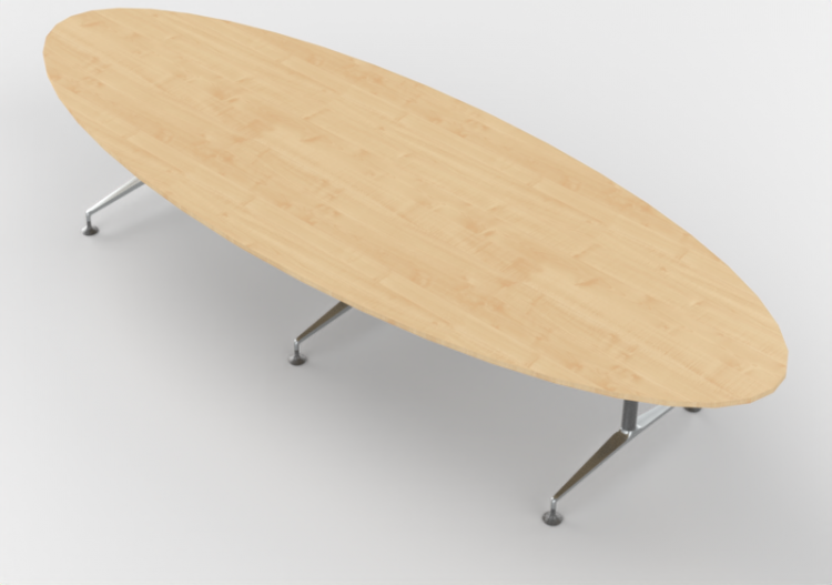 Mesas 3D - Mesa oval - Orangebox - MO-08 Ski - ACCA...