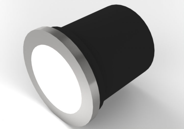 3D Countersunk Lamp - Recessed lamp - Mini Brique - Simes -...