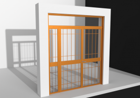 3D Tür/Fenster - Port_2AB+1Fiss+1S.luce