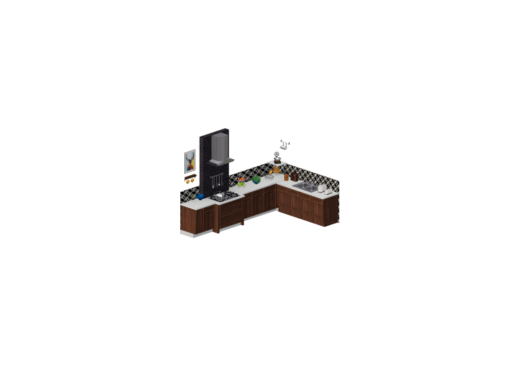 Cucine 3D - Composizione cucina con accessori - ACCA... Cucine 3D - Composizione cucina con accessori - ACCA...