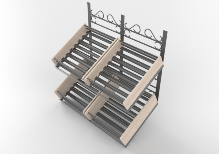 3D Expositores - Expositor de pared para tienda - ACCA...