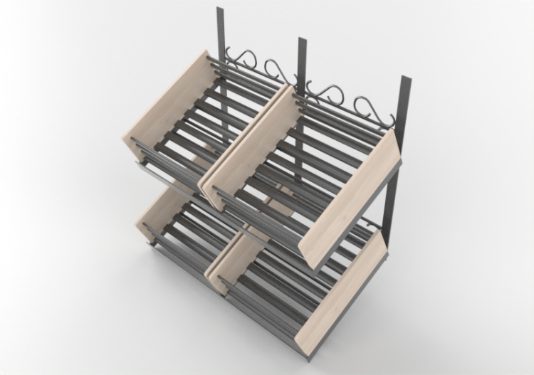 Espositori 3D - Espositore a parete per negozio - ACCA...
