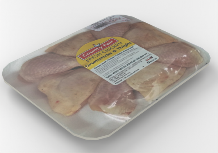 Modèles 3D - Paquet de cuisses de poulet - ACCA software