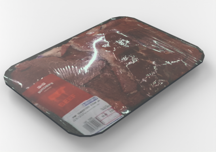 Modèles 3D - Paquet de saucisses - ACCA software