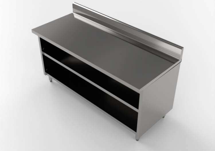 Armários aéreos 3D - Mesa de trabalho profissional - ACCA...