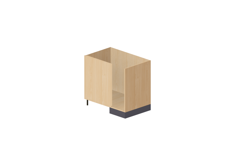 Bases 3D - Base de canto direita para cozinha 90x82cm -... Bases 3D - Base de canto direita para cozinha 90x82cm -...