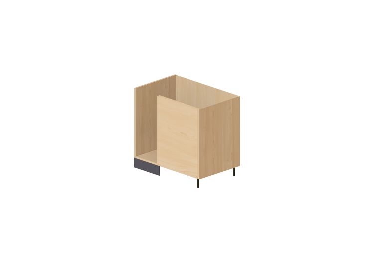 Bases 3D - Base de canto esquerda para cozinha 90x82cm -... Bases 3D - Base de canto esquerda para cozinha 90x82cm -...