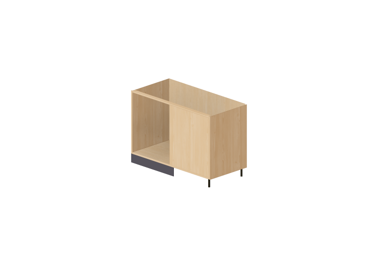 3D Bases - Base angular izquierda para cocina 120x82cm -... 3D Bases - Base angular izquierda para cocina 120x82cm -...