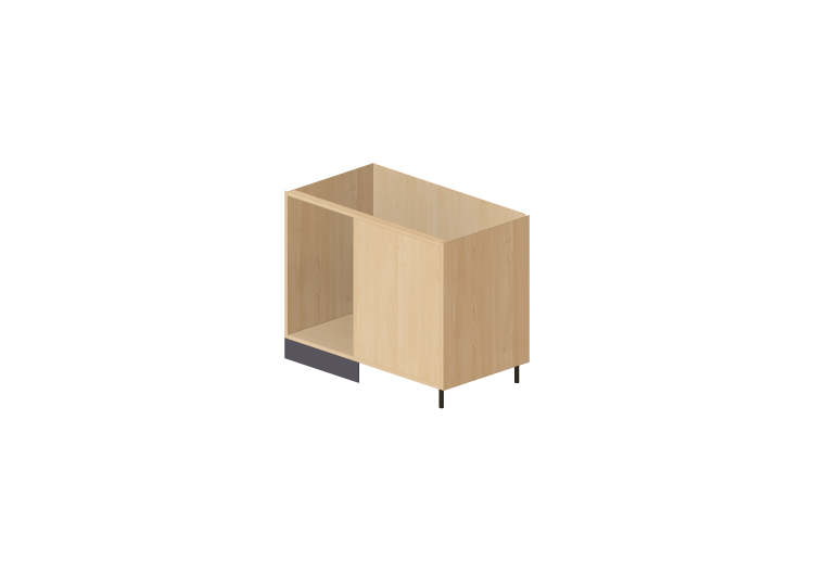 3D Unterschränke - Linker Eck-Küchenunterschrank 100x82cm -... 3D Unterschränke - Linker Eck-Küchenunterschrank 100x82cm -...