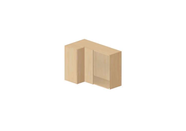 Armoires supérieures 3D - Meuble haut angulaire droit pour... Armoires supérieures 3D - Meuble haut angulaire droit pour...