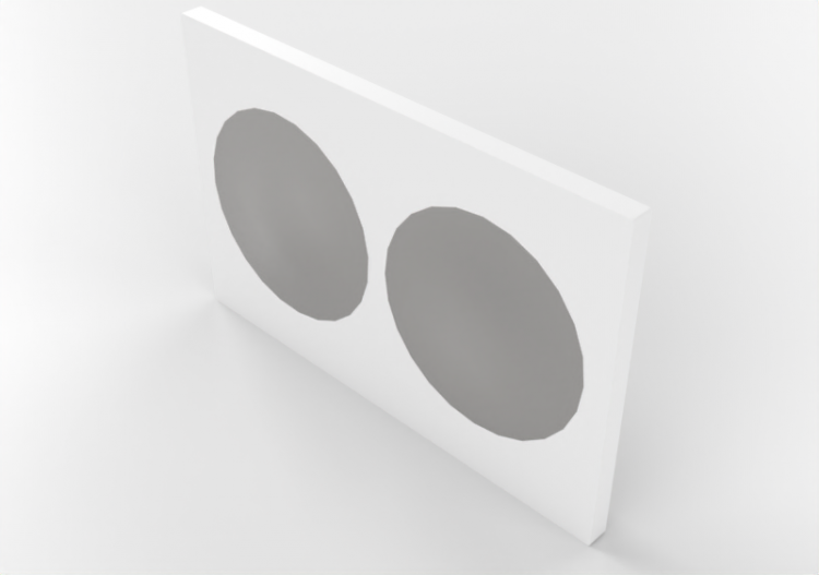 Accessori 3D - Pulsante per scarico wc - ACCA software