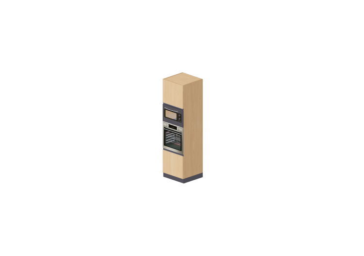 Colonne 3D - Colonna forno e microonde 60x216cm - ACCA... Colonne 3D - Colonna forno e microonde 60x216cm - ACCA...